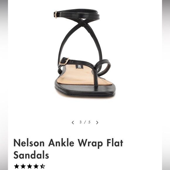 NEW Women’s size 9 1/2 Nine West sandals. Sent wrong size box, these are 9 1/2! - Picture 5 of 6